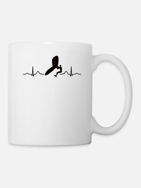 Ailes Surfer Wingsurfing Ailes Rétro Foil - Mug blanc - blanc
