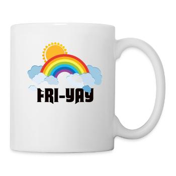 Fri Yay Enseignants Ambiance du week-end de l’école - Mug blanc - blanc - Droite