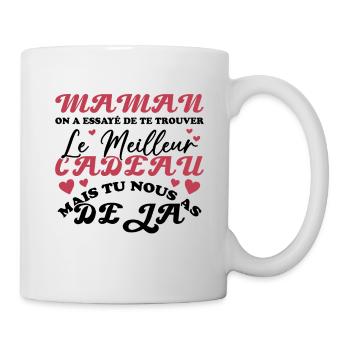 Mama, wir haben versucht, das beste Geschenk für dich zu finden - Tasse - Weiß - Rechts