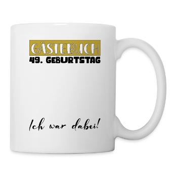 49 Birthday Gift Women's Decoration Men's Guestbook - Mug - white - Right