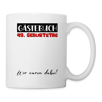 49 Birthday Gift Women's Decoration Men's Guestbook - Mug - white - Right