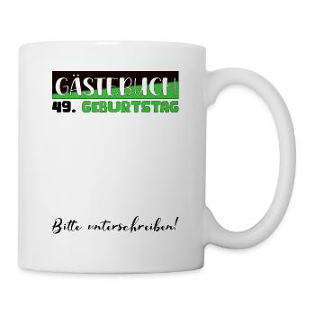 49 Birthday Gift Women's Decoration Men's Guestbook - Mug - white - Right
