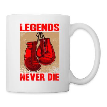 Legends never die Boxing - Mug - white - Right