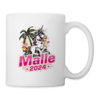 Malle 2024 Einhorn Mallorca - Tasse - Weiß - Rechts