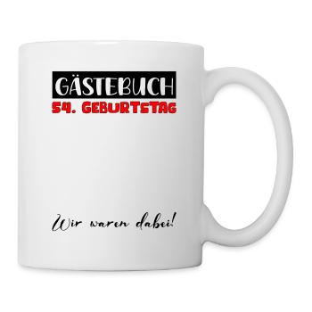 54 Birthday Gift Women's Decoration Men's Guestbook - Mug - white - Right