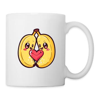 Banana Couple Love Heart Funny - Mug - white - Right