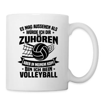 In my head I'm playing volleyball - Mug - white - Right