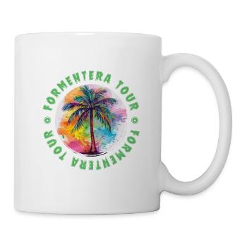Formentera Tour Urlaub Plame Bunt - Tasse - Weiß - Rechts