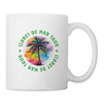Lloret De Mar Tour Urlaub Plame Bunt - Tasse - Weiß - Rechts