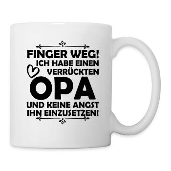 J’ai un grand-père fou - Mug blanc - blanc - Droite