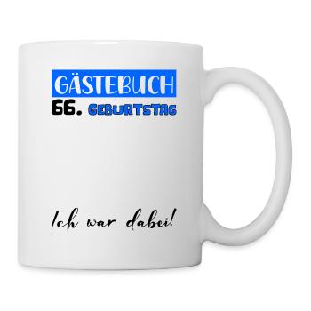 Guestbook Decoration Men Men's 66th Birthday Tshirt - Mug - white - Right
