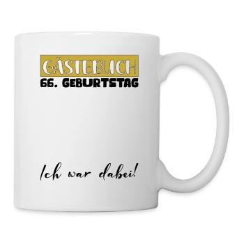 66 Birthday Gift Women's Decoration Men's Guestbook - Mug - white - Right