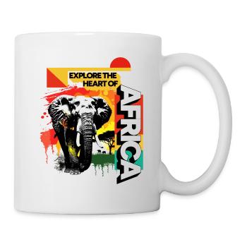 Africa Elephant Nature Adventure Wilderness Safari - Mug - white - Right