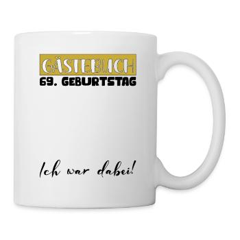 69 Birthday Gift Women's Decoration Men's Guestbook - Mug - white - Right