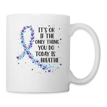 Sensibilisation à la prévention du suicide - Mug blanc - blanc - Droite