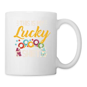 C’est mon bonheur Bingo chemise - Mug blanc - blanc - Droite