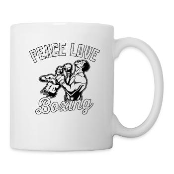 Peace Love Boxing - Mug - white - Right