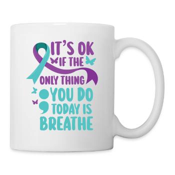 Sensibilisation à la prévention du suicide - Mug blanc - blanc - Droite