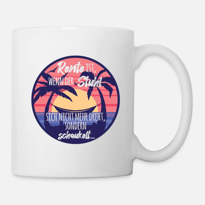Retirement is when the chair stops turning - Mug - white