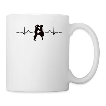 Dancing Heartbeat Swing 60s Boogie Woogie - Mug - white - Right