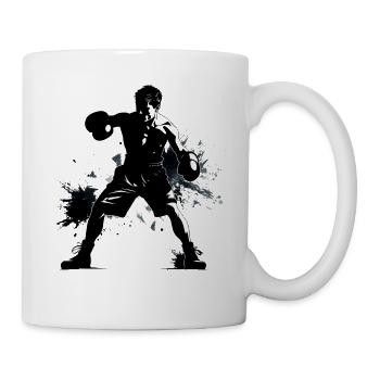 Boxe - Mug blanc - blanc - Droite