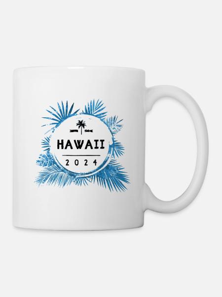 Hawaii 2024 Bunt - Tasse - Weiß