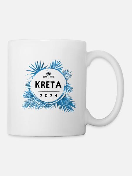 Kreta 2024 Bunt - Tasse - Weiß