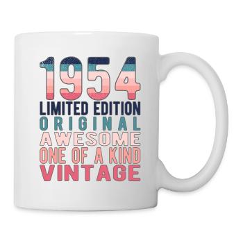 Limited Edition seit 1954 Geburtstag Vintage 1954 - Tasse - Weiß - Rechts
