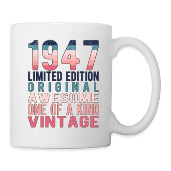 Limited Edition Since 1947 Birthday Vintage 1947 - Mug - white - Right
