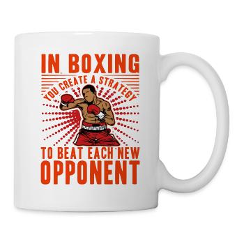 Boxe - Mug blanc - blanc - Droite