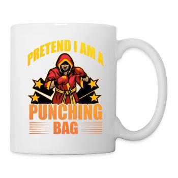 Tu so, als wäre ich ein Boxsack - Tasse - Weiß - Rechts