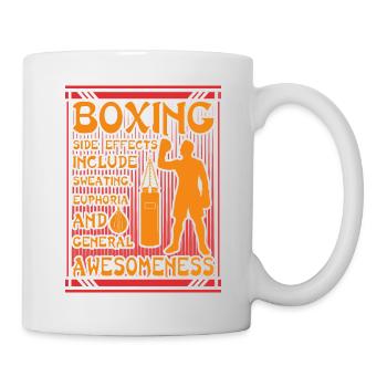 Citation amusante de boxe - Mug blanc - blanc - Droite