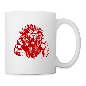 Lion Muscles Gym MMA Fighter - Mug blanc - blanc - Droite