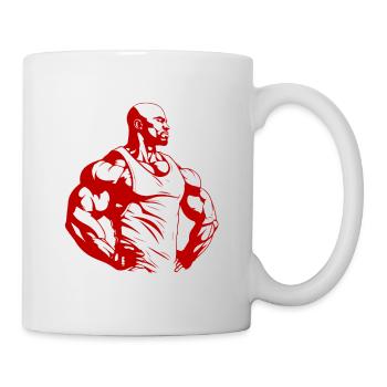 Bodybuilder Fitness Muscles Gym Bodybuilding - Mug - white - Right