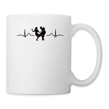 Dancing Heartbeat Swing 60s Boogie Woogie - Mug - white - Right