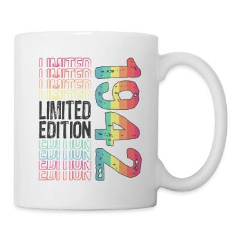 Limited Edition seit 1942 Geburtstag Vintage 1942 - Tasse - Weiß - Rechts