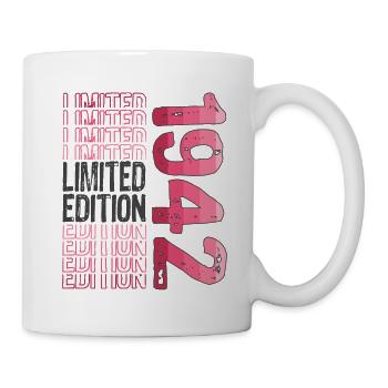 Limited Edition seit 1942 Geburtstag Vintage 1942 - Tasse - Weiß - Rechts