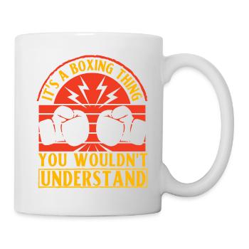 C’est un truc de boxe que vous ne comprendriez pas - Mug blanc - blanc - Droite