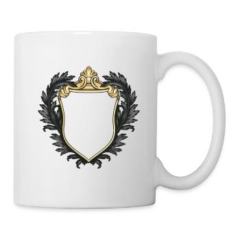 Coat of arms symbol blank - Mug - white - Right