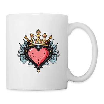 Heart Crown Love - Mug - white - Right