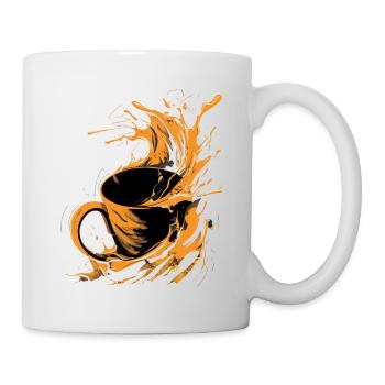Kaffee Kaffeetasse Kaffeesüchtig Kaffeetrinker - Tasse - Weiß - Rechts