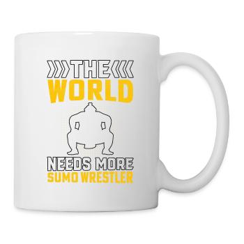 Die Welt braucht mehr Sumo-Ringer - Tasse - Weiß - Rechts