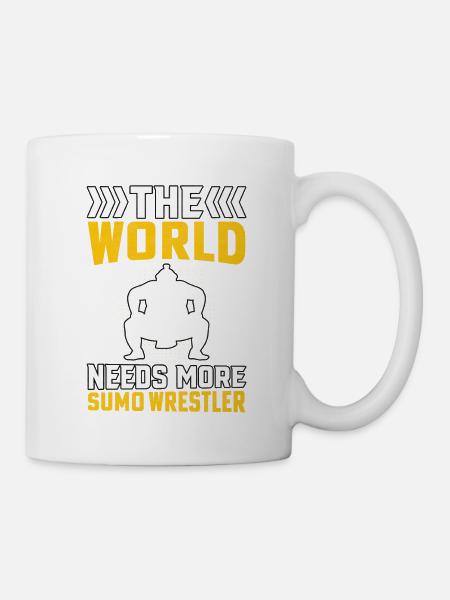 The World needs more Sumo Wrestler - Mug - white