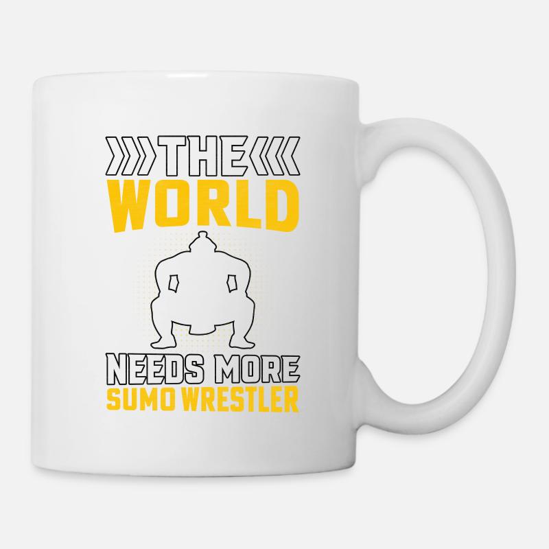 The World needs more Sumo Wrestler - Mug - white