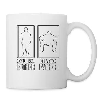 Ton Père Mon Père Sumo - Mug blanc - blanc - Droite
