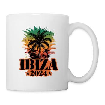 Ibiza 2024 Team Palm Trees Multicolored - Mug - white - Right