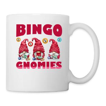 Bingo Gnomies Femmes Hommes Drôle Bingo - Mug blanc - blanc - Droite