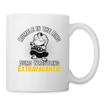 Rumble in the ring sumo wrestling extravaganza - Mug - white - Right