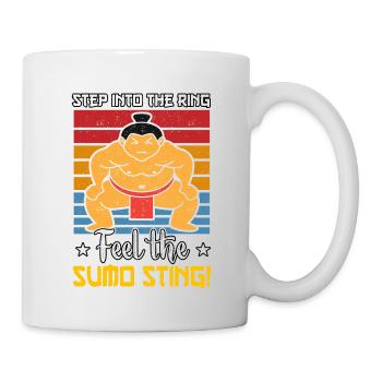 Entrez dans le ring et ressentez la piqûre de sumo - Mug blanc - blanc - Droite
