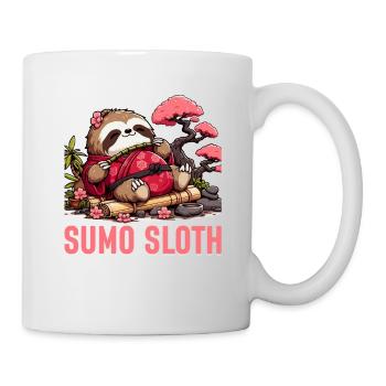 Paresseux de sumo - Mug blanc - blanc - Droite